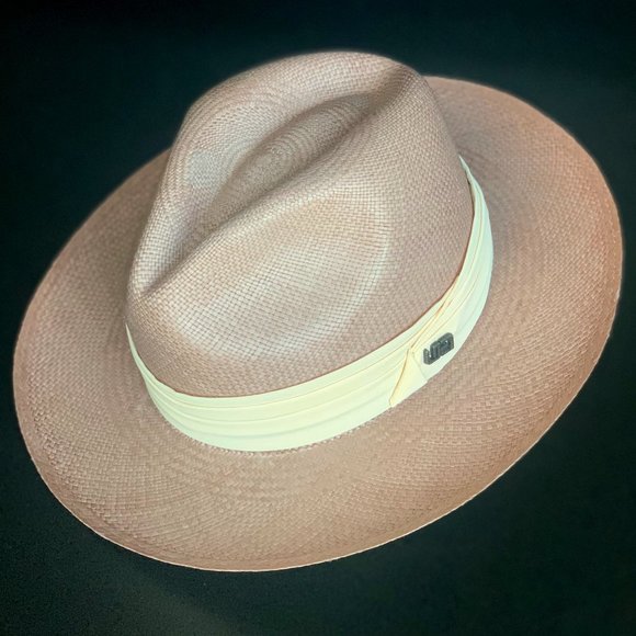 Uqsha Panama Hats Accessories - BRAND NEW PANAMA HAT fedora RoseGray Color Beauty
